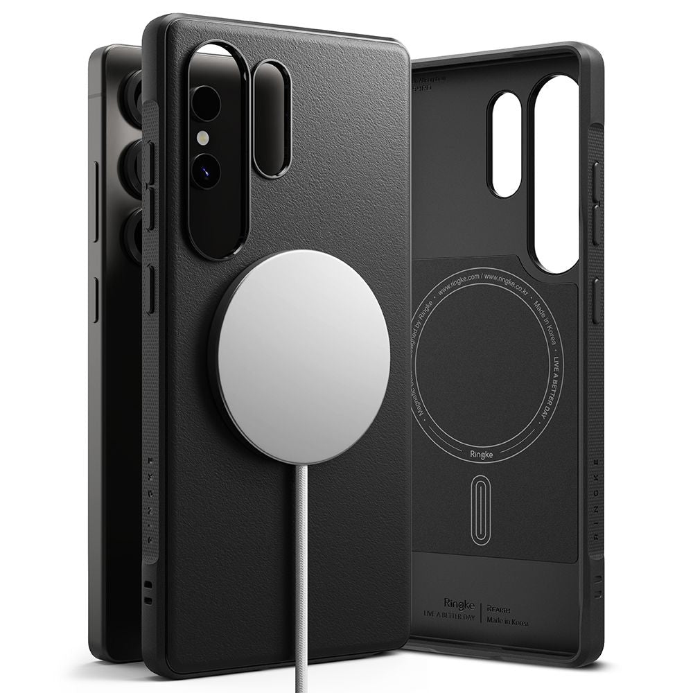 COQUE RINGKE ONYX MAGNETIQUE MAGSAFE GALAXY S25 ULTRA NOIR