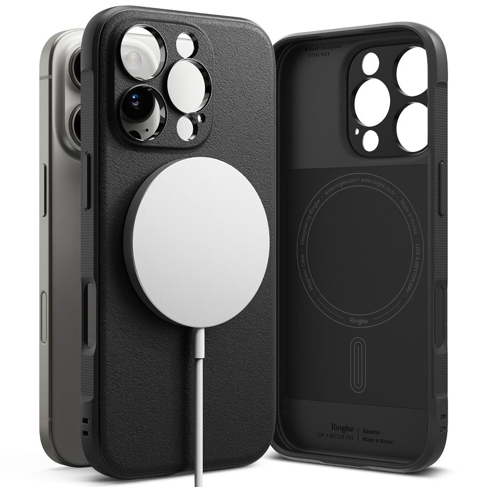 COQUE RINGKE ONYX MAGNETIQUE MAGSAFE IPHONE 16 PRO NOIRE