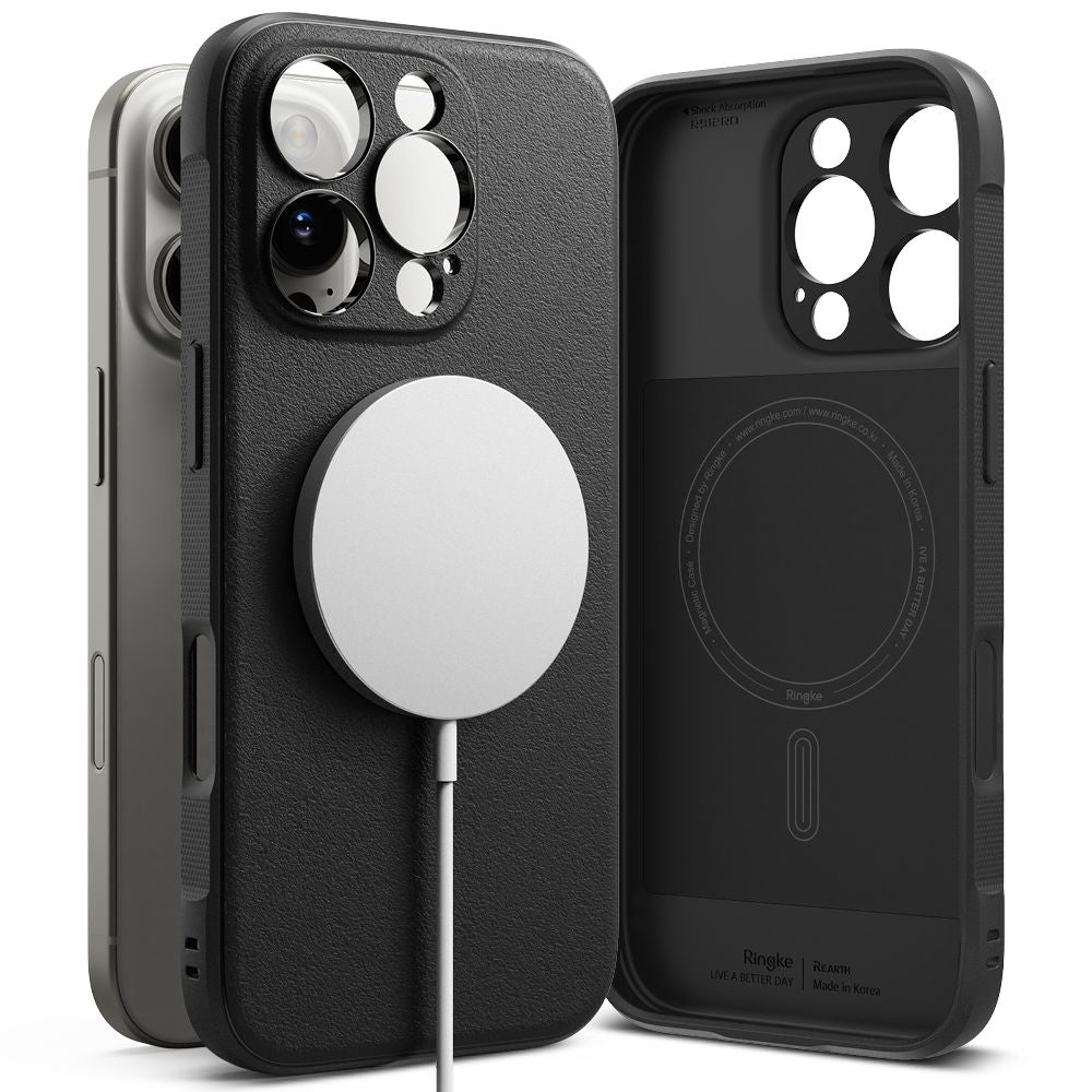COQUE RINGKE ONYX MAGNETIQUE MAGSAFE IPHONE 16 PRO MAX NOIRE