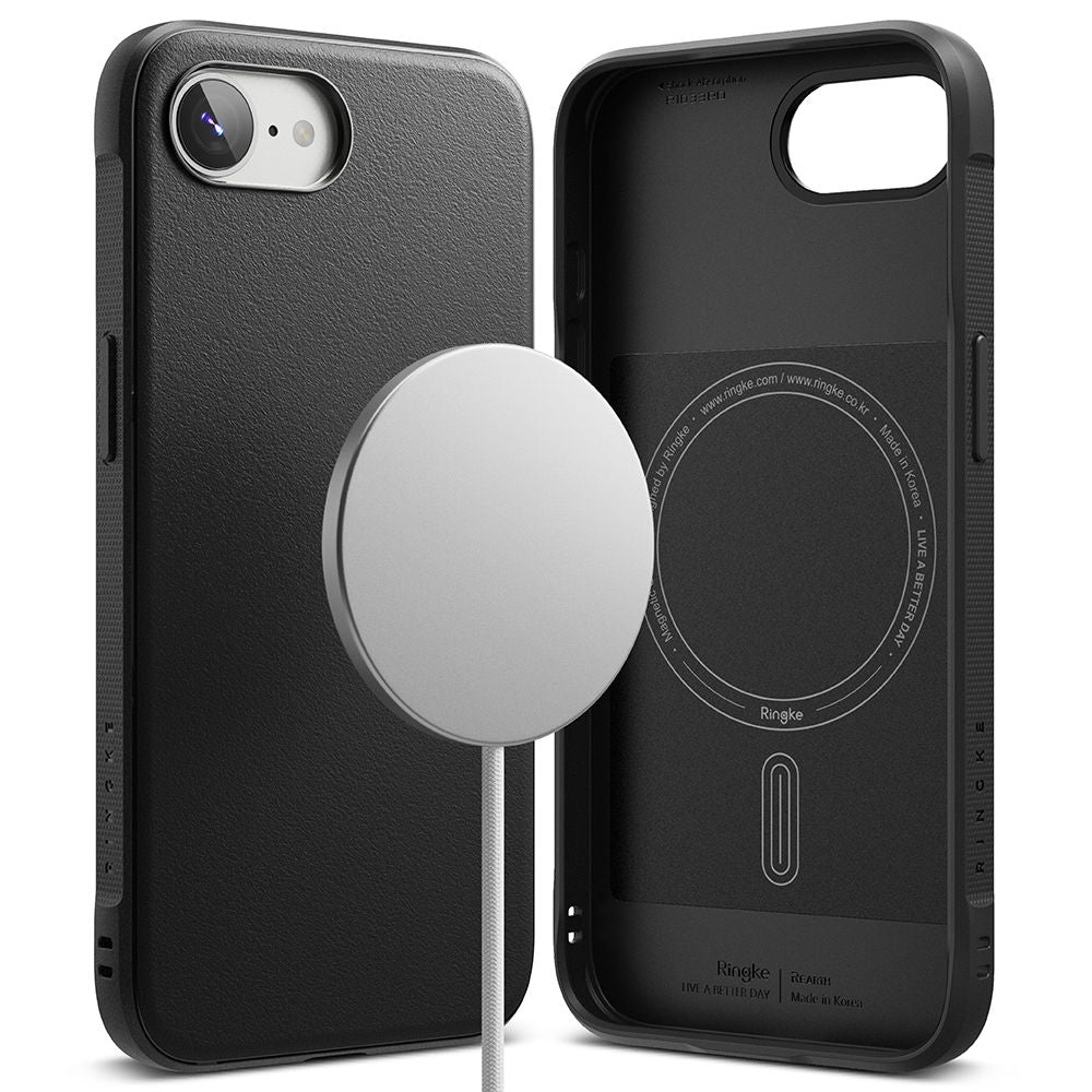 COQUE RINGKE ONYX MAGNETIQUE MAGSAFE IPHONE 16E NOIRE