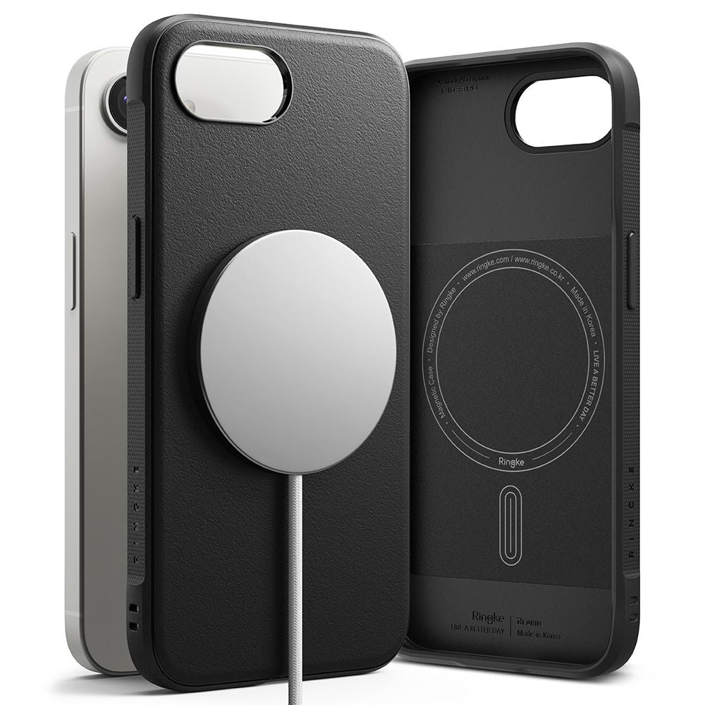 COQUE RINGKE ONYX MAGNETIQUE MAGSAFE IPHONE 16E NOIRE
