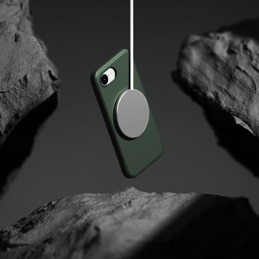 COQUE RINGKE ONYX MAGNETIQUE MAGSAFE IPHONE 16E VERT FONCÉ