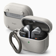COQUE POUR SAMSUNG GALAXY BUDS 3 / 3 PRO RINGKE ONYX MAGNETIQUE MAGSAFE GRIS CHAUD