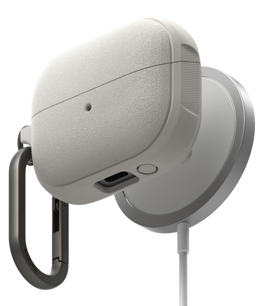 COQUE POUR SAMSUNG GALAXY BUDS 3 / 3 PRO RINGKE ONYX MAGNETIQUE MAGSAFE GRIS CHAUD