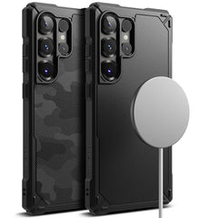 COQUE RINGKE RUGGED GEAR MAGNETIQUE MAGSAFE GALAXY S25 ULTRA NOIR