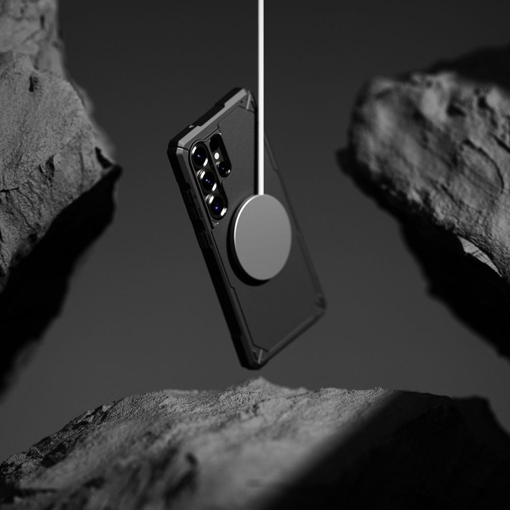 COQUE RINGKE RUGGED GEAR MAGNETIQUE MAGSAFE GALAXY S25 ULTRA NOIR