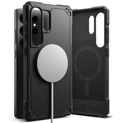 COQUE RINGKE RUGGED GEAR MAGNETIQUE MAGSAFE GALAXY S25 ULTRA NOIR