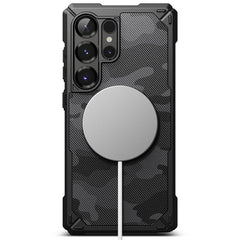 COUVERTURE RINGKE RUGGED GEAR MAGNETIQUE MAGSAFE GALAXY S25 ULTRA CAMOUFLAGE NOIR