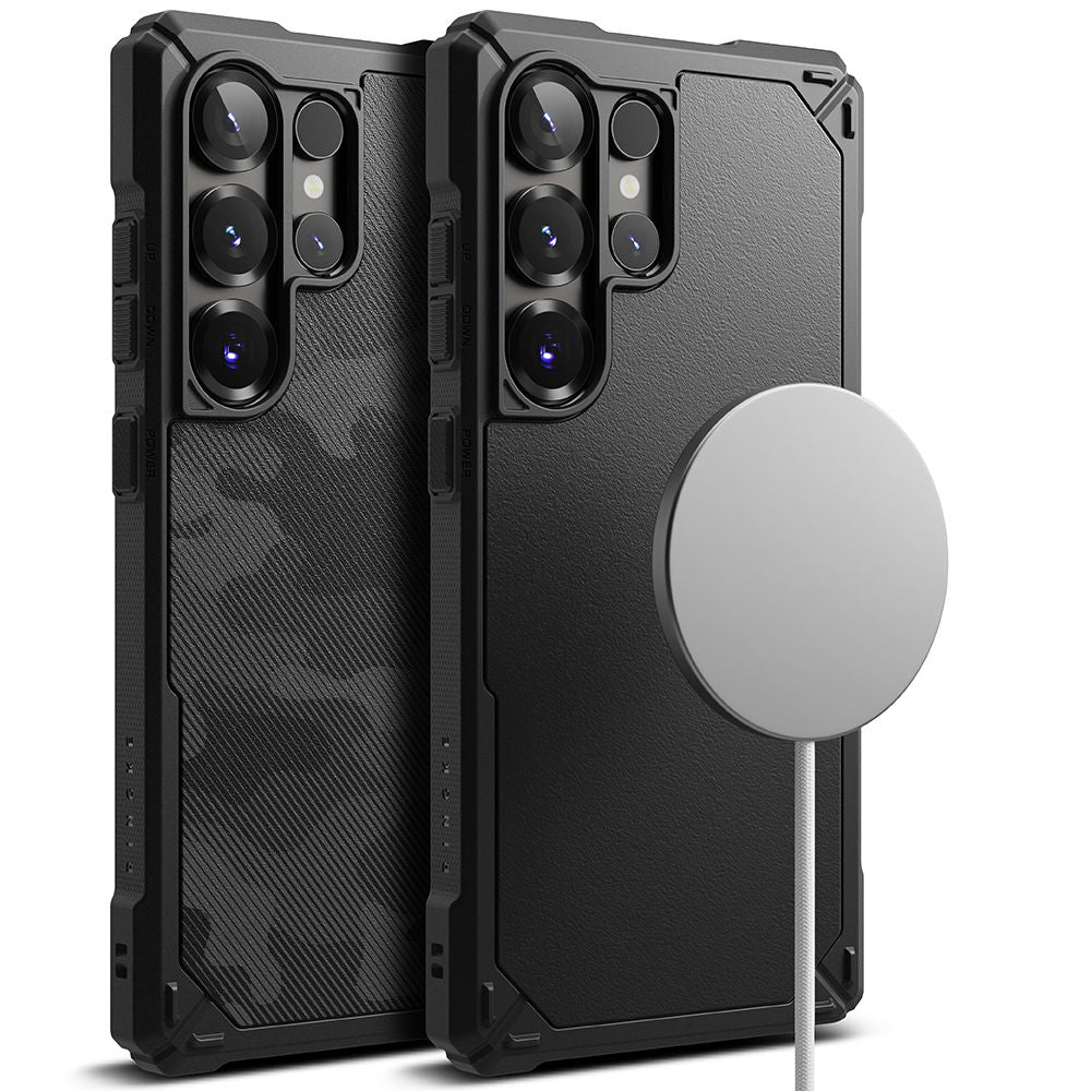COUVERTURE RINGKE RUGGED GEAR MAGNETIQUE MAGSAFE GALAXY S25 ULTRA CAMOUFLAGE NOIR