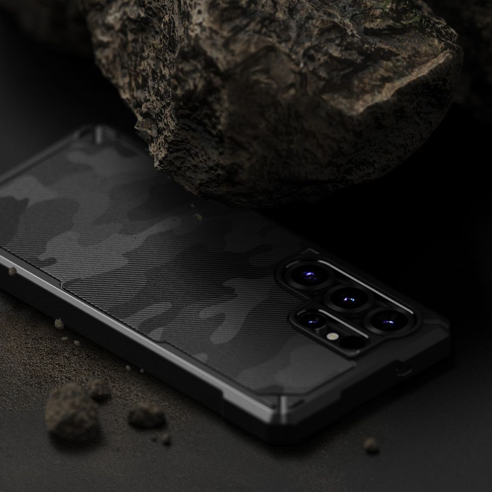 COUVERTURE RINGKE RUGGED GEAR MAGNETIQUE MAGSAFE GALAXY S25 ULTRA CAMOUFLAGE NOIR