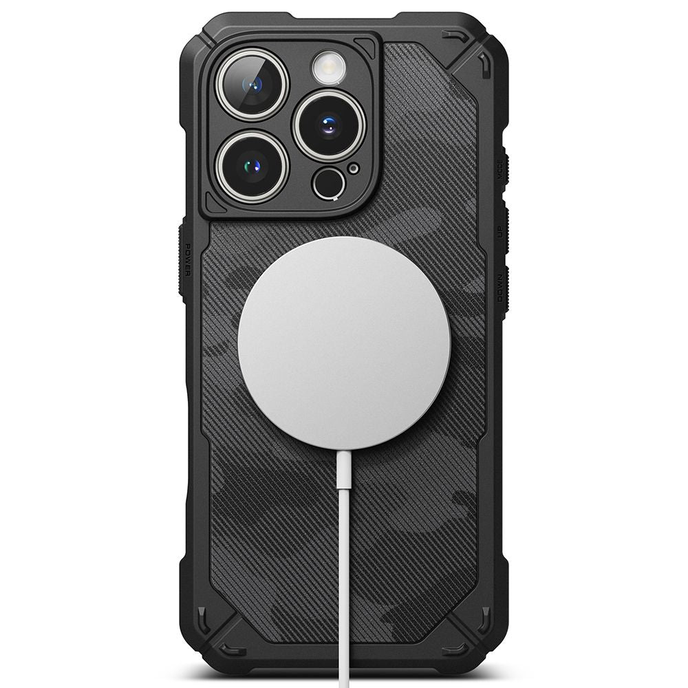 COUVERTURE RINGKE RUGGED GEAR MAGNETIQUE MAGSAFE IPHONE 16 PRO CAMOUFLAGE NOIR