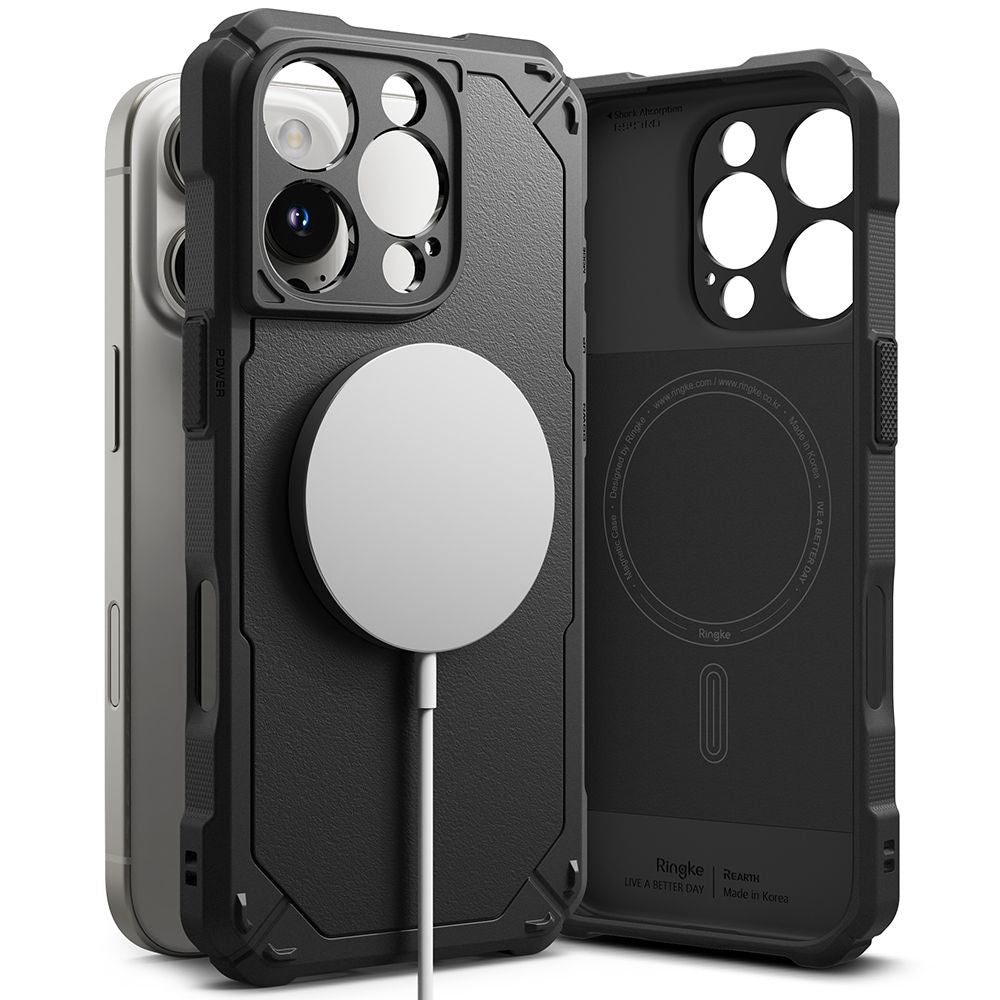 COQUE RINGKE RUGGED GEAR MAGNETIQUE MAGSAFE IPHONE 16 PRO MAX NOIR