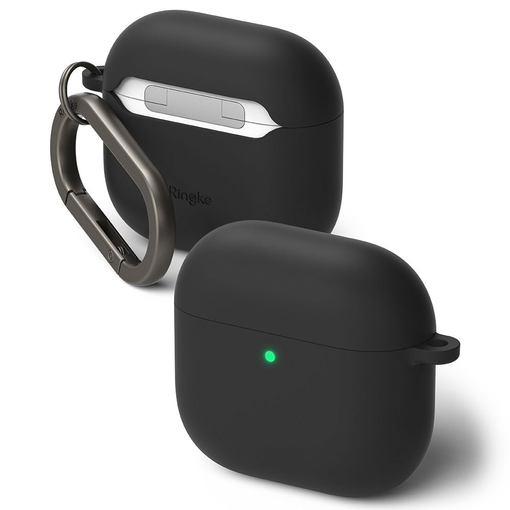 COQUE RINGKE SILICONE APPLE AIRPODS 4 NOIRE