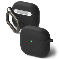 COQUE RINGKE SILICONE APPLE AIRPODS 4 NOIRE