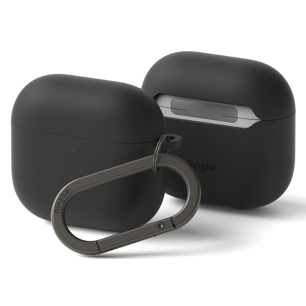 COQUE RINGKE SILICONE APPLE AIRPODS 4 NOIRE