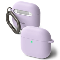 COQUE RINGKE SILICONE APPLE AIRPODS 4 VIOLET CLAIR