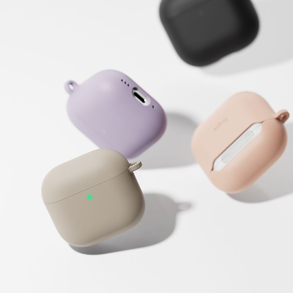 COQUE RINGKE SILICONE APPLE AIRPODS 4 VIOLET CLAIR