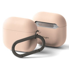 COQUE RINGKE SILICONE APPLE AIRPODS 4 SABLE ROSE