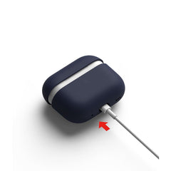 COQUE RINGKE SILICONE APPLE AIRPODS PRO 1 / 2 BLEU NUIT