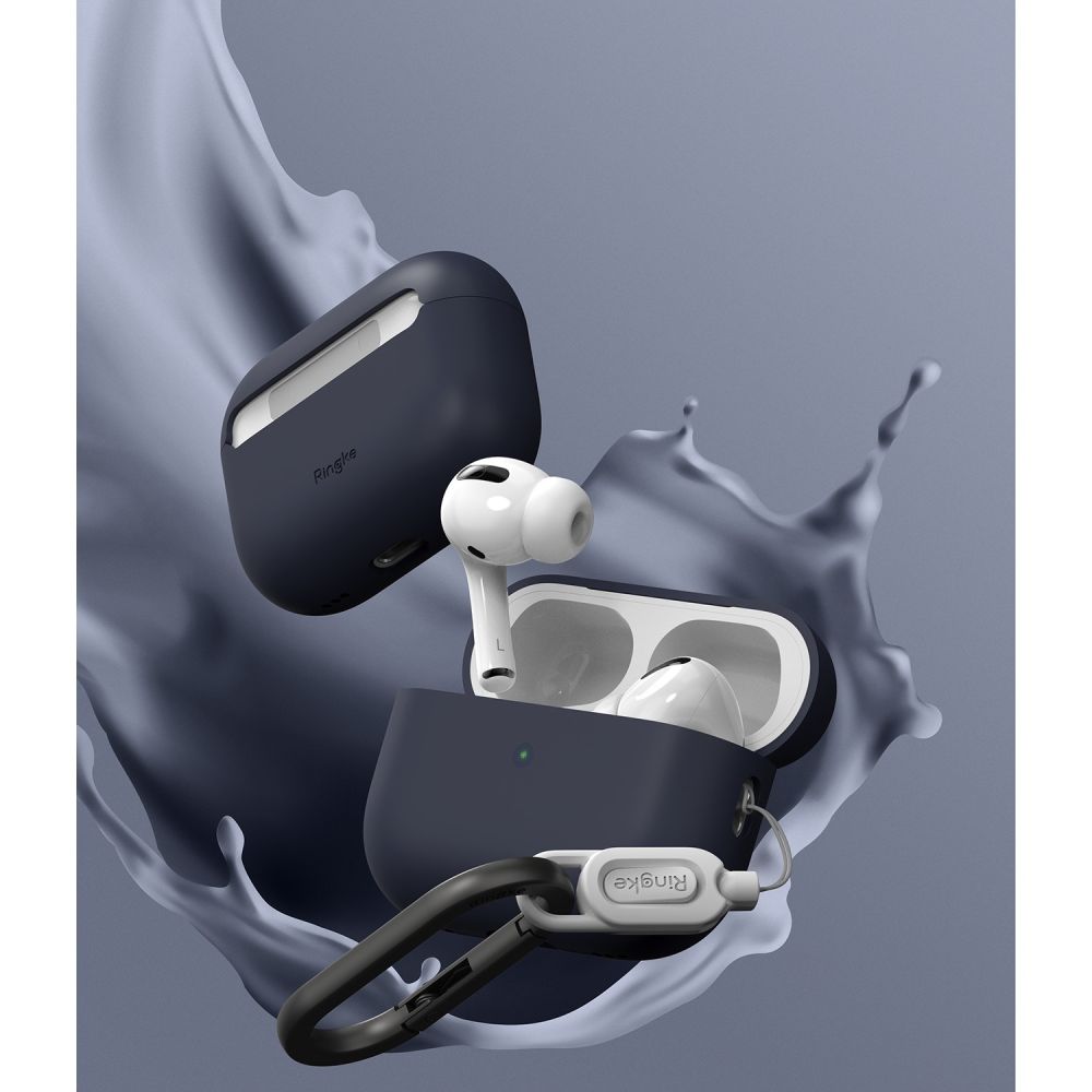 COQUE RINGKE SILICONE APPLE AIRPODS PRO 1 / 2 BLEU NUIT