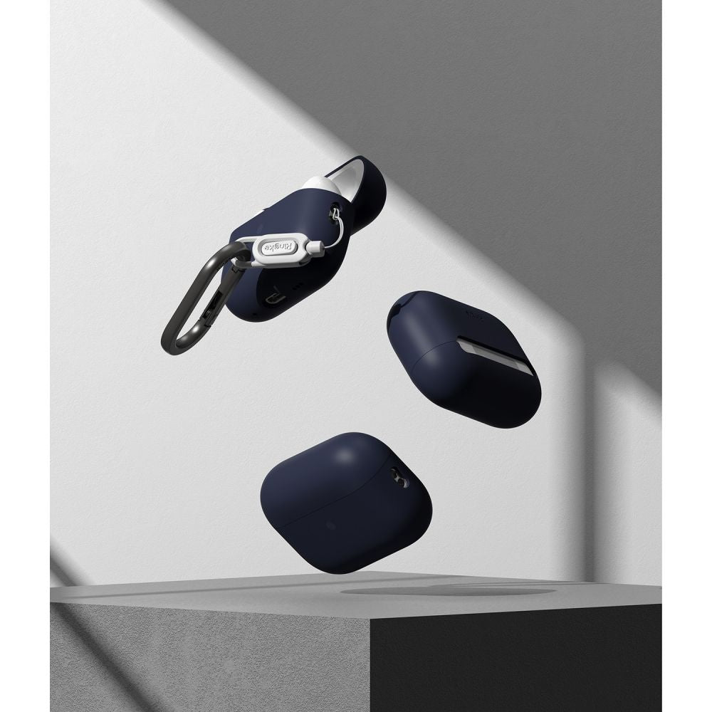 COQUE RINGKE SILICONE APPLE AIRPODS PRO 1 / 2 BLEU NUIT