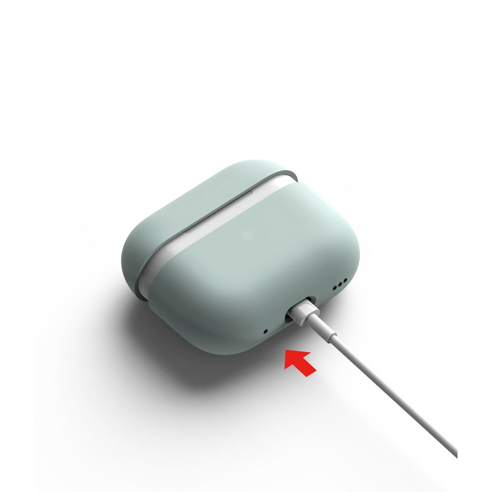 COQUE RINGKE SILICONE APPLE AIRPODS PRO 1 / 2 SEAFOAM