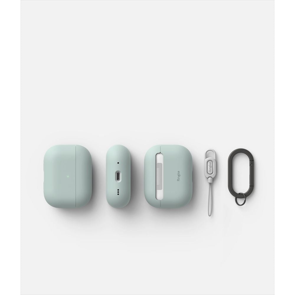 COQUE RINGKE SILICONE APPLE AIRPODS PRO 1 / 2 SEAFOAM