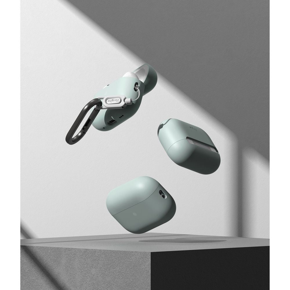 COQUE RINGKE SILICONE APPLE AIRPODS PRO 1 / 2 SEAFOAM