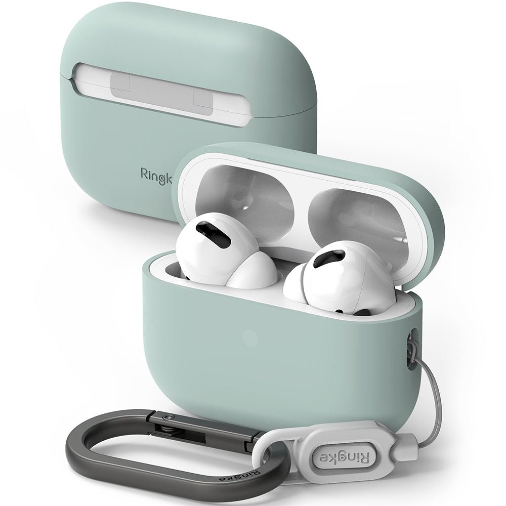 COQUE RINGKE SILICONE APPLE AIRPODS PRO 1 / 2 SEAFOAM