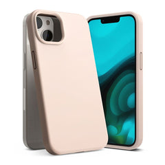 COQUE RINGKE SILICONE IPHONE 14 PLUS SABLE ROSE