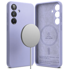 COUVERCLE RINGKE SILICONE MAGNETIQUE MAGSAFE GALAXY S25+ PLUS LAVANDE