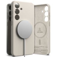 COUVERTURE RINGKE SILICONE MAGNETIQUE MAGSAFE GALAXY S25+ PLUS STONE