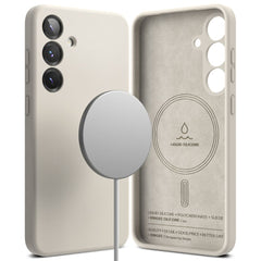 COUVERTURE RINGKE SILICONE MAGNETIQUE MAGSAFE GALAXY S25+ PLUS STONE