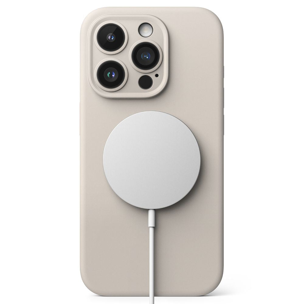 COQUE RINGKE SILICONE MAGNETIQUE MAGSAFE IPHONE 15 PRO MAX STONE