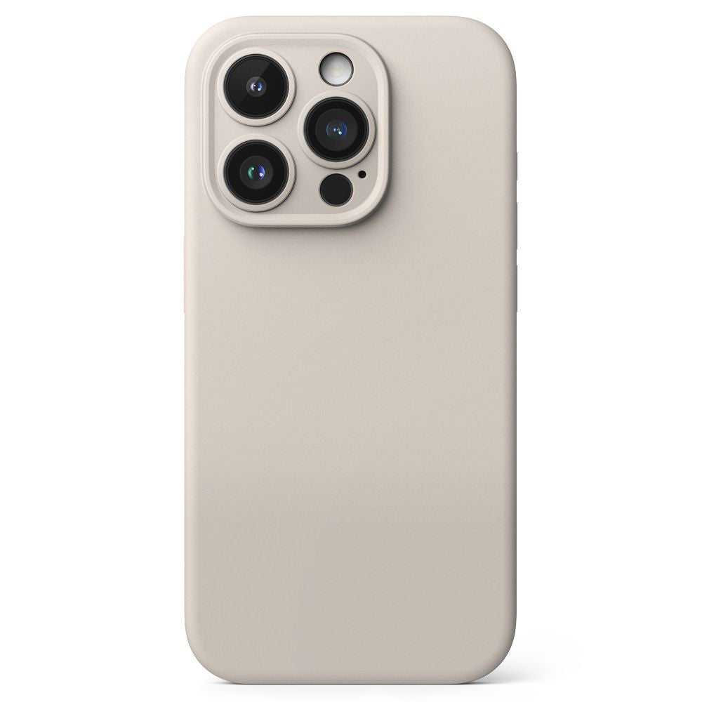 COQUE RINGKE SILICONE MAGNETIQUE MAGSAFE IPHONE 15 PRO STONE