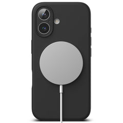 COQUE POUR IPHONE 16 RINGKE SILICONE MAGNETIQUE MAGSAFE NOIRE