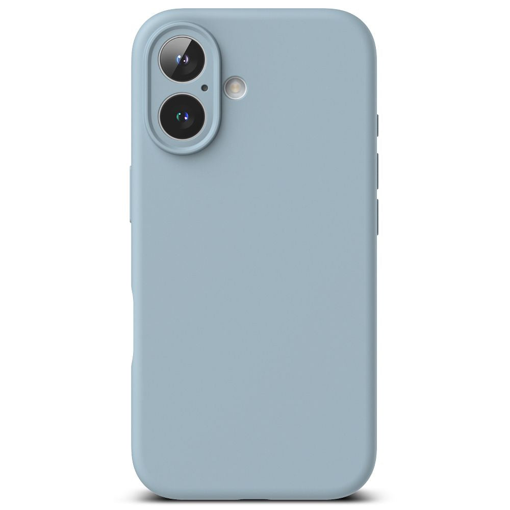COQUE POUR IPHONE 16 RINGKE SILICONE MAGNETIQUE MAGSAFE BLEUE