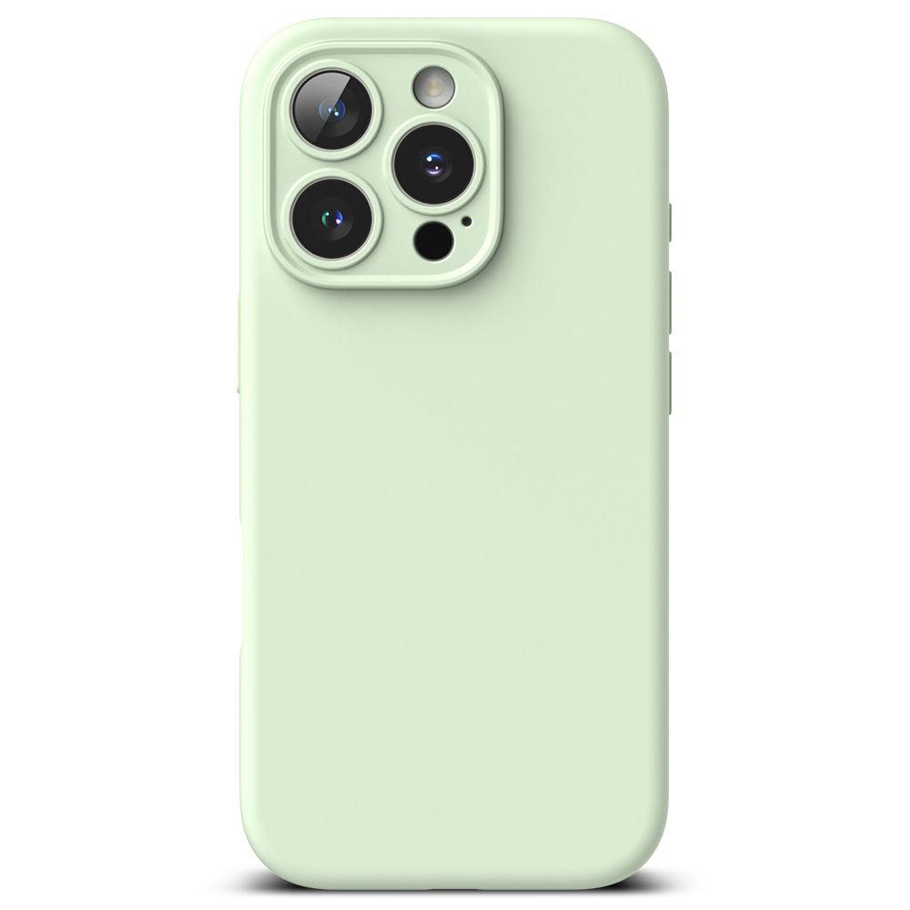 COQUE POUR IPHONE 16 PRO MAX RINGKE SILICONE MAGNETIQUE MAGSAFE SOUPLE MENTHE