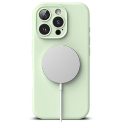 COQUE POUR IPHONE 16 PRO MAX RINGKE SILICONE MAGNETIQUE MAGSAFE SOUPLE MENTHE