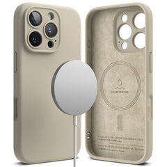 COQUE POUR IPHONE 16 PRO MAX RINGKE SILICONE MAGNETIQUE MAGSAFE STONE