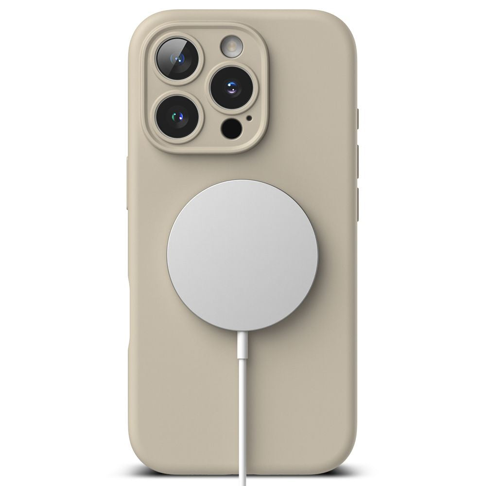 COQUE POUR IPHONE 16 PRO MAX RINGKE SILICONE MAGNETIQUE MAGSAFE STONE