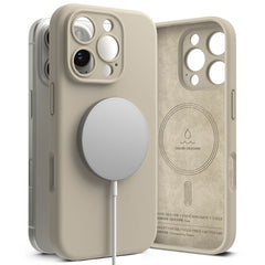 COQUE POUR IPHONE 16 PRO MAX RINGKE SILICONE MAGNETIQUE MAGSAFE STONE