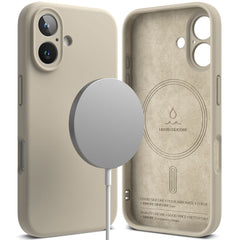 COQUE POUR IPHONE 16 RINGKE SILICONE MAGNETIQUE MAGSAFE STONE