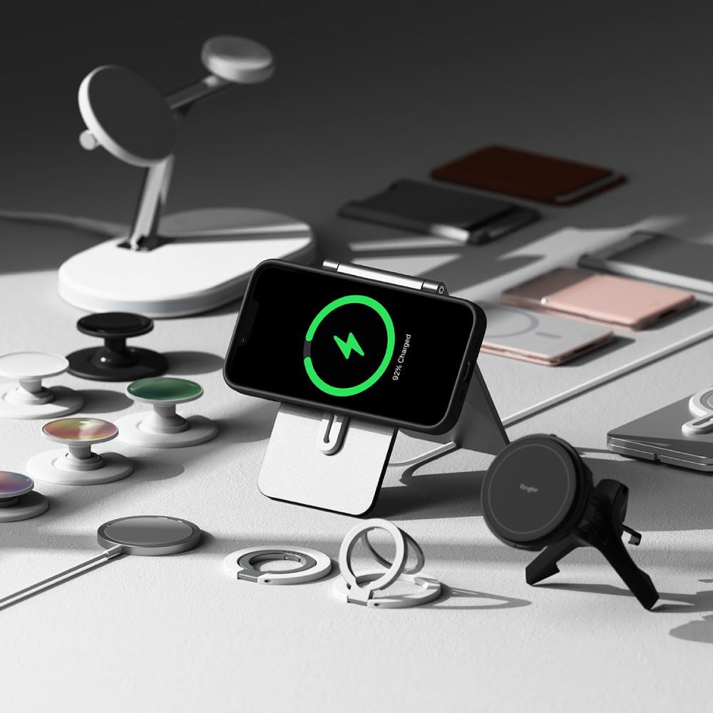 COQUE RINGKE SILICONE MAGNETIQUE MAGSAFE IPHONE 16E NOIRE