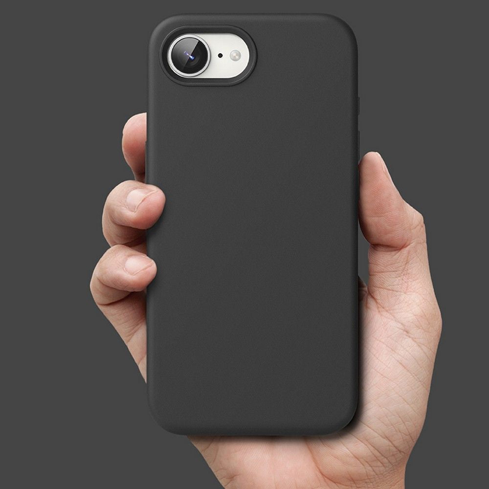 COQUE RINGKE SILICONE MAGNETIQUE MAGSAFE IPHONE 16E NOIRE