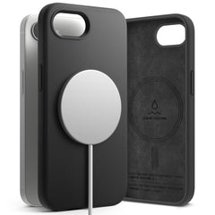 COQUE RINGKE SILICONE MAGNETIQUE MAGSAFE IPHONE 16E NOIRE