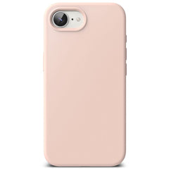 COQUE RINGKE SILICONE MAGNETIQUE MAGSAFE IPHONE 16E SABLE ROSE