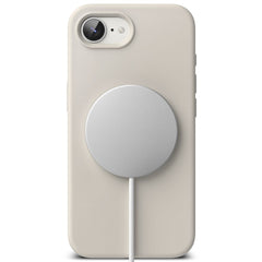 COQUE RINGKE SILICONE MAGNETIQUE MAGSAFE IPHONE 16E STONE