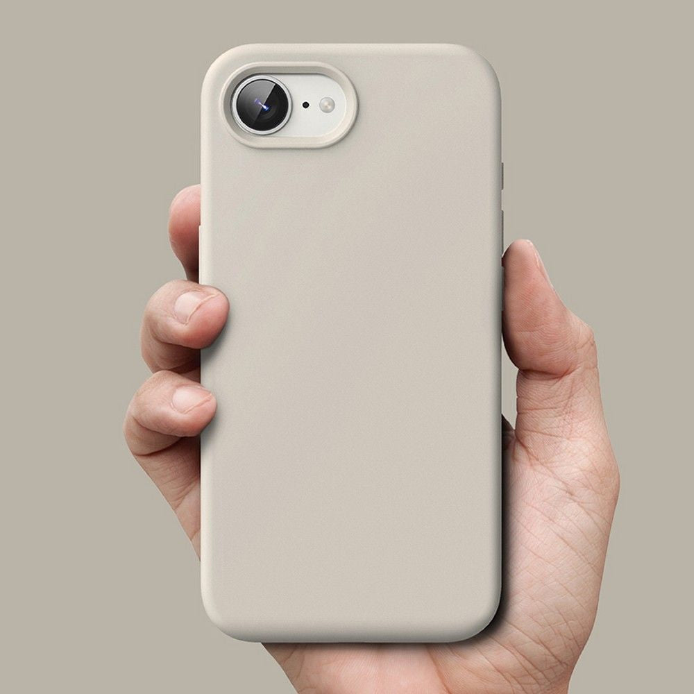 COQUE RINGKE SILICONE MAGNETIQUE MAGSAFE IPHONE 16E STONE