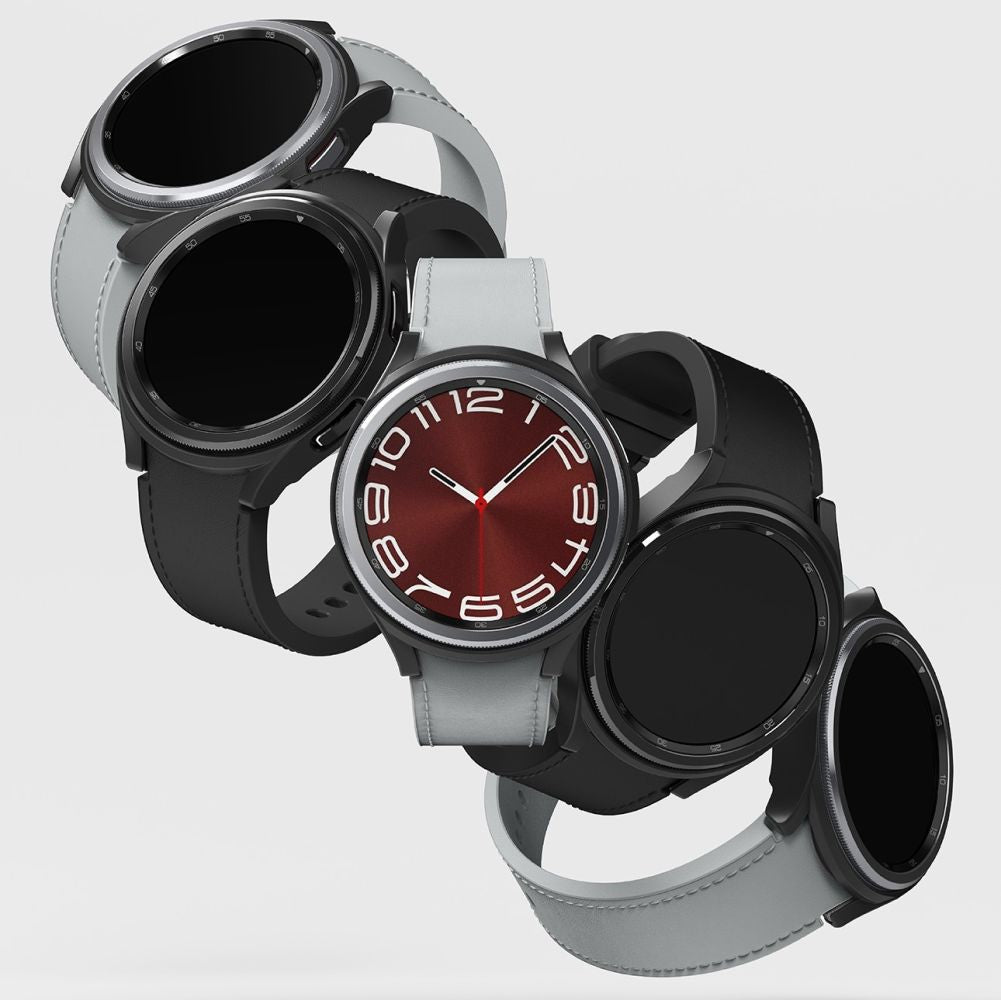 COQUE RINGKE SLIM 2-PACK GALAXY WATCH 6 CLASSIC (43 MM) TRANSPARENT & NOIRE